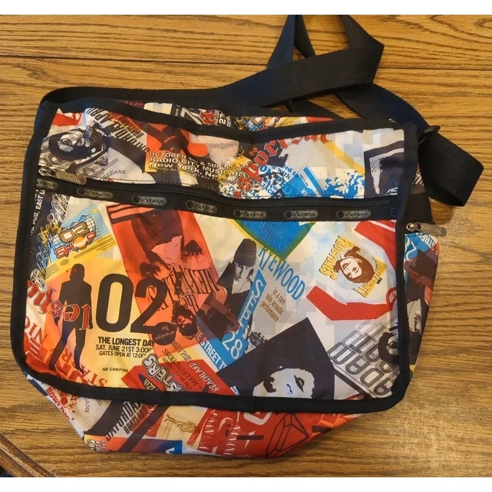 Lesportsac Messenger Bag Music Artists Concert Band Artist Print‎